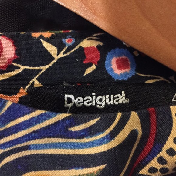 DESIGUAL SLEEVELESS MIDI DRESSES SIZE 42 - Picture 6 of 6